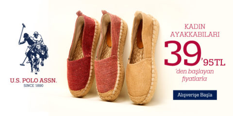U.S. Polo Assn. Kadın Ayakkabıları 39.95₺'den Başlayan Fiyatlarla