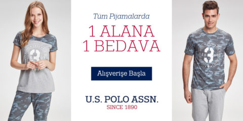 U.S. Polo Assn. Tüm Pijamalarda 1 Alana 1 Bedava